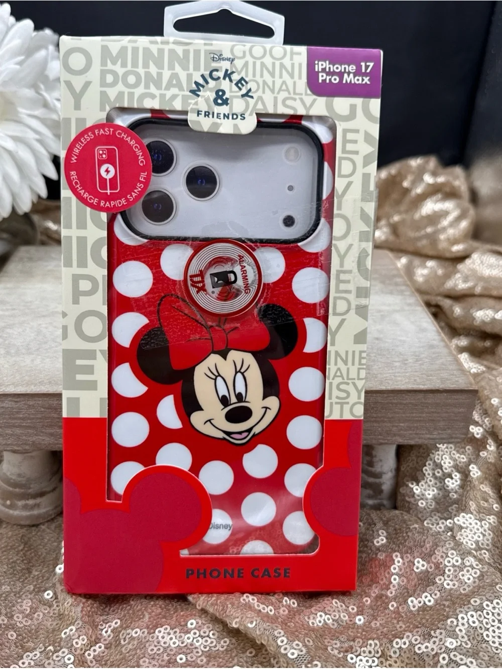 Disney Skinnydip Minnie Mouse Red Polka Dot iPhone 17 Pro Max Case